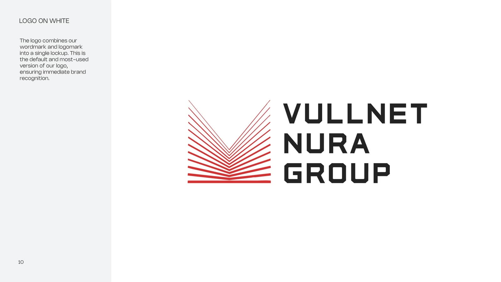 Vullnet Nura Group full logo lock-up on white
