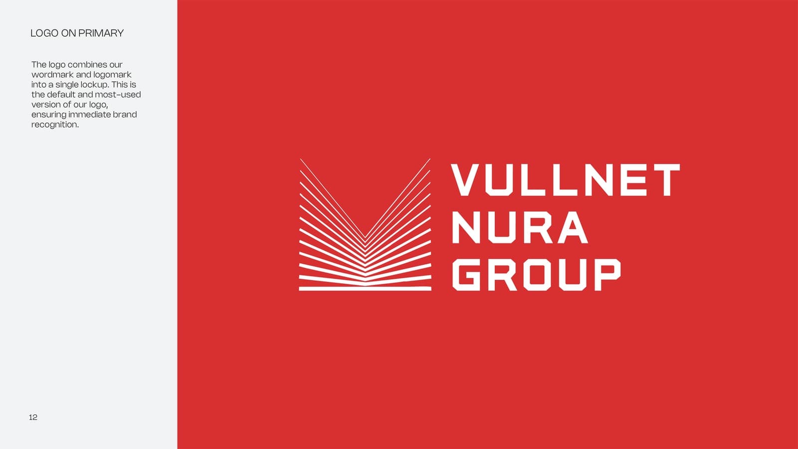 Logo lock-up on red