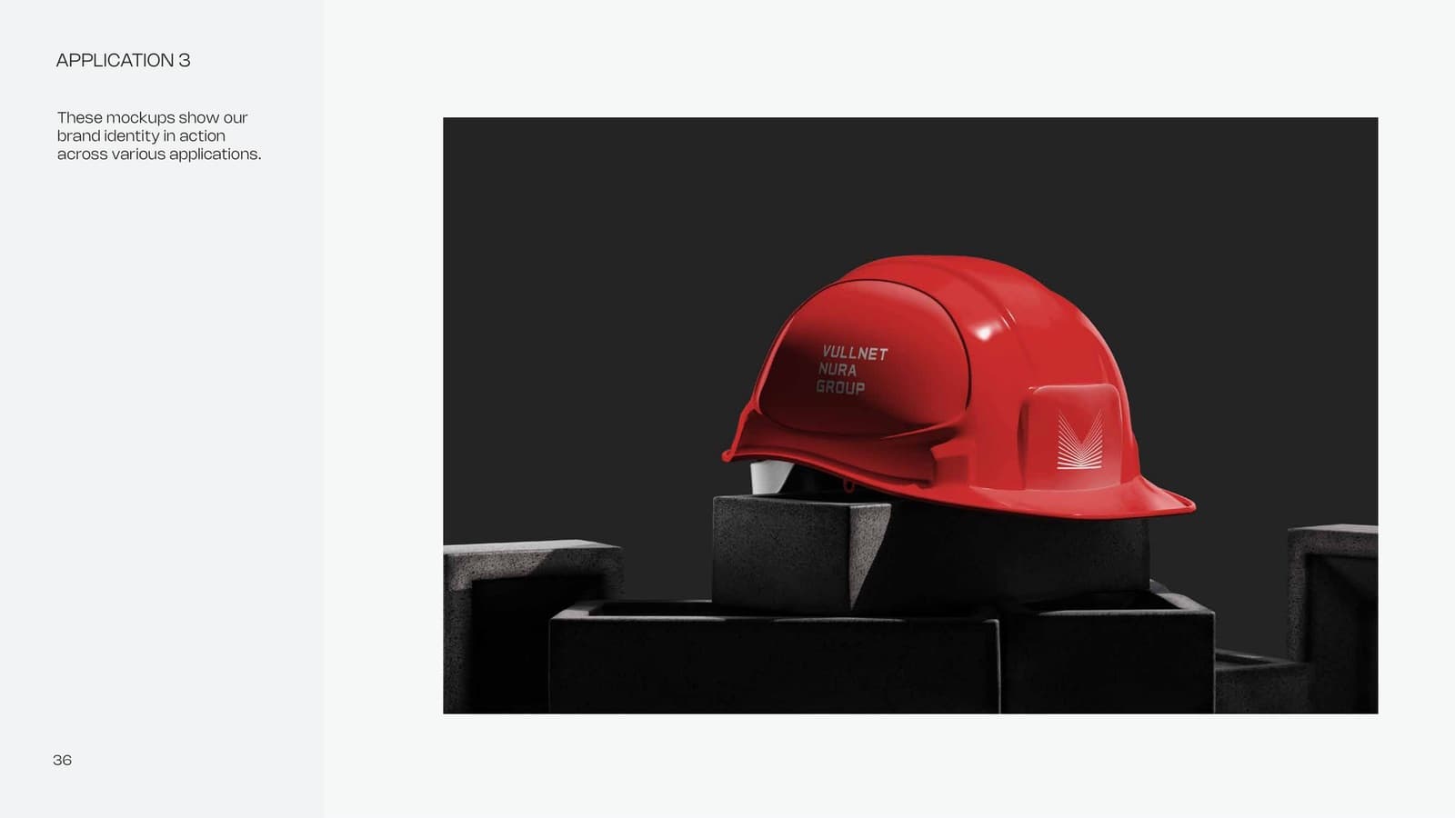 Branded hard hat application